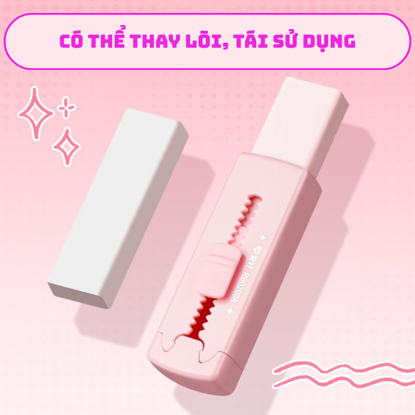 Tẩy hình dao rọc giấy AIHAO RB0200A Chính Hãng - Có Tại Hiệu Sách Mai