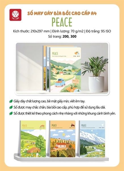 Sổ may gáy KN Hải Tiến PEACH DL70gsm