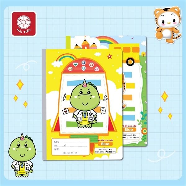 Vở 4 ôly Hải Tiến Blue ĐL80gsm 200 trang (3/54)