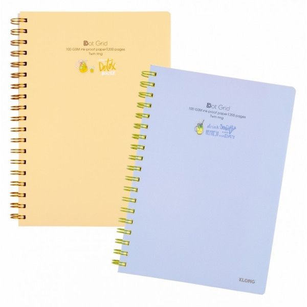 Sổ LX kép bìa nhựa Klong Dot Grid B5 DL100gsm