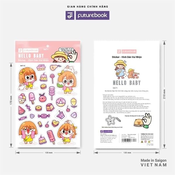 Nhãn Dán Sticker Futurebook Chính Hãng - Có Tại Hiệu Sách Mai