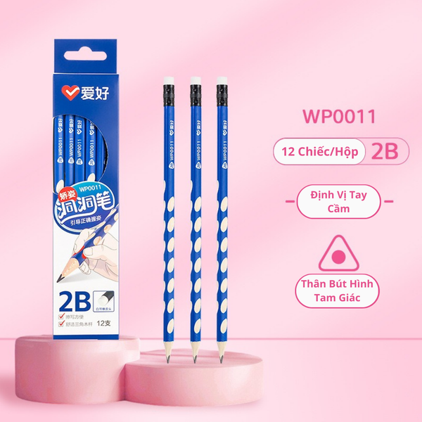 Bút chì 2B/HB Aihao WP0011, WP0012, WP0013, WP0014 Chính Hãng - Có Tại Hiệu Sách Mai
