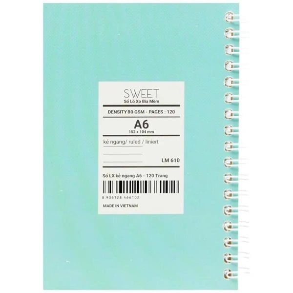 Sổ lò xo FutureBook (KN+CR+CD) HappyDay DL80gsm 120 trang LM610 (130)