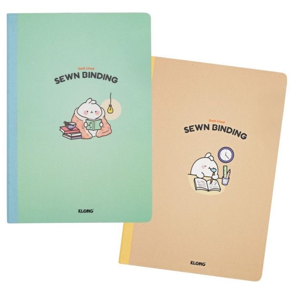 Vở KN nét đứt dán gáy KLONG Sewn Binding B5 DL70gsm
