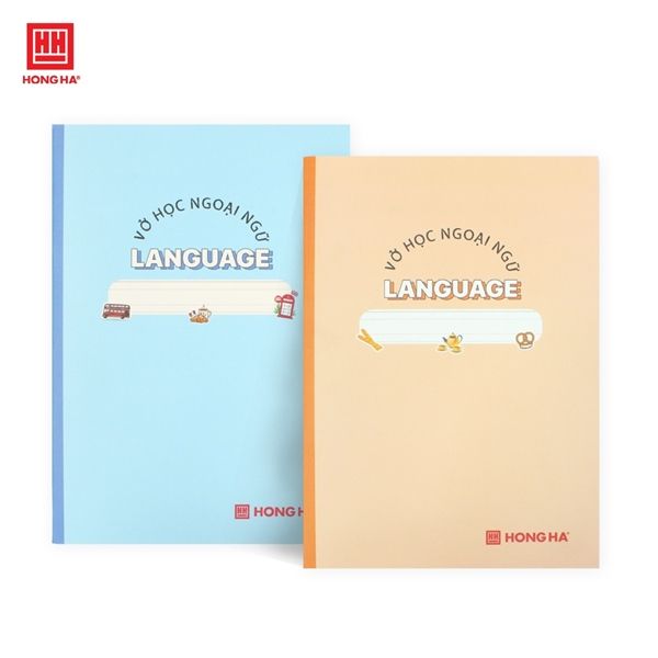 Vở Hồng Hà Study Language ( tiếng Anh,Đức,Nga,Pháp) DL70gsm