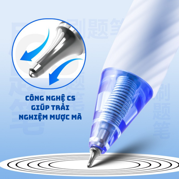 Bút gel Aihao ngòi 0.5mm 2572 Chính Hãng - Có Tại Hiệu Sách Mai