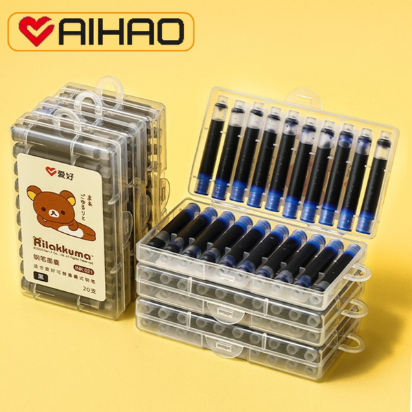 Bộ 20 ống mực AIHAO INK021 Chính Hãng - Có Tại Hiệu Sách Mai