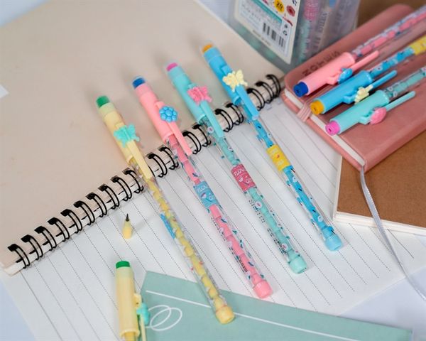 VLQ-2111 Bút chì khúc Flowers hộp nhựa PET ( 20/960/1920 )