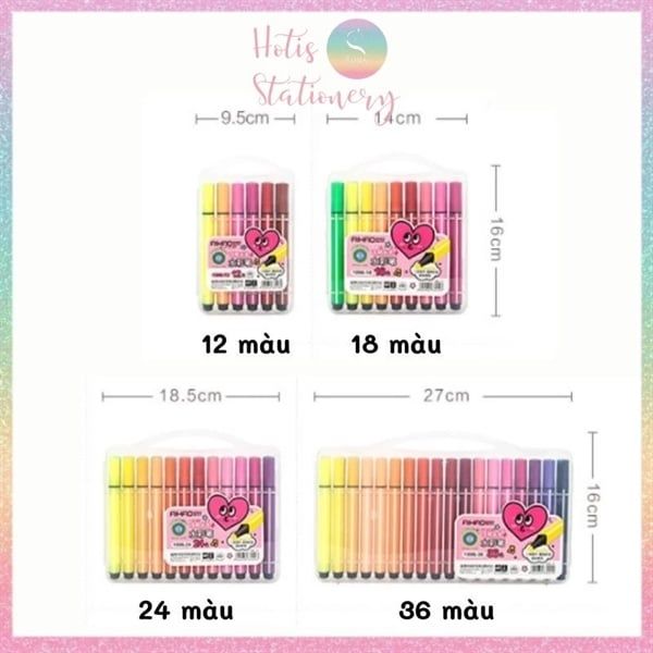 Bộ bút dạ màu Sở Thích 1996 24 màu Chính Hãng - Có Tại Hiệu Sách Mai