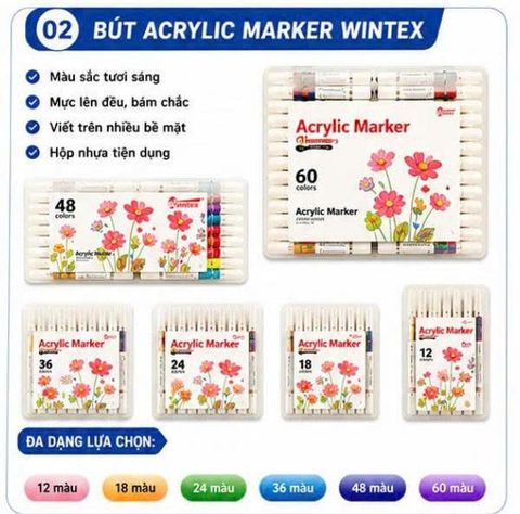 Màu Acrylic Wintex 9053-36 36 màu (48)