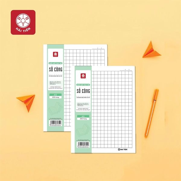 Ruột sổ còng Hải Tiến giấy vàng ĐL100gsm