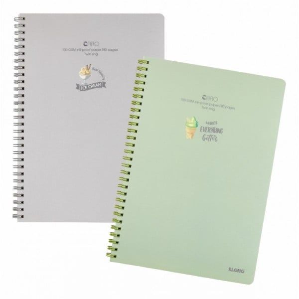 Sổ LX kép caro Klong khổ B5 DL100gsm