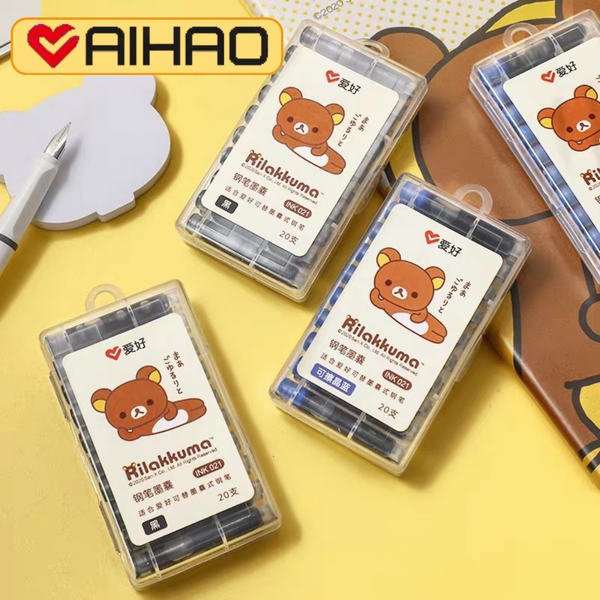 Bộ 20 ống mực AIHAO INK021 Chính Hãng - Có Tại Hiệu Sách Mai