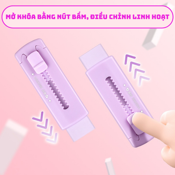 Tẩy hình dao rọc giấy AIHAO RB0200A Chính Hãng - Có Tại Hiệu Sách Mai
