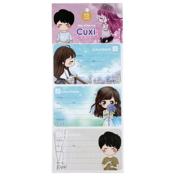 Nhãn vở FutureBook (15 nhãn/tập) - Cuxi -N131 (50)