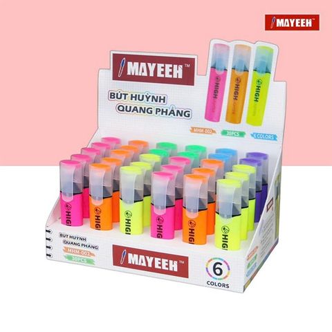 Bút nhớ dòng Mayeeh 6 màu MHM-002 (30 cây/hộp) (12)