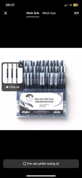 Bút gel Joyko JK861 ngòi 0.5mm màu đen (Khay 96 cây)(1/4/24)