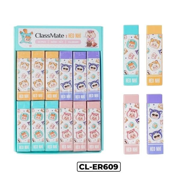Tẩy ClassMate Heo nhí CL-ER609 (24/1200)