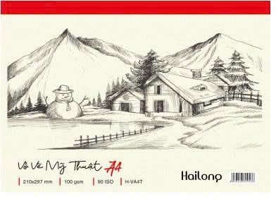 Vở vẽ Hải Long A3 DL100gsm giấy vàng H-VA3V (10)