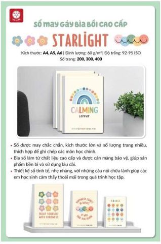 Sổ may gáy Hải Tiến Star Light ĐL60gsm