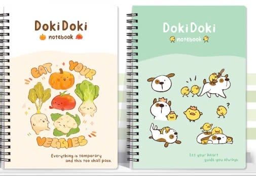 Sổ lò xo bìa bồi cao cấp DL70gsm Doki Doki