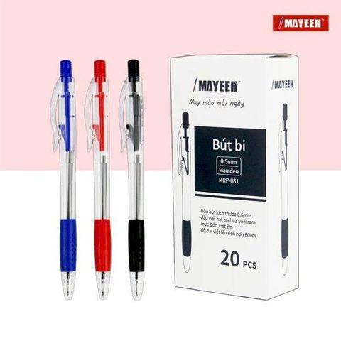 Bút bi Mayeeh 0.5mm MRP-081 xanh (20/180/2160)