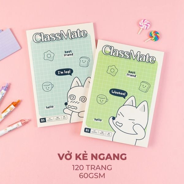 Vở KN ClassMate Tiểu Cáo DL60gsm 120 trang NB5-12-0339 (10/120)