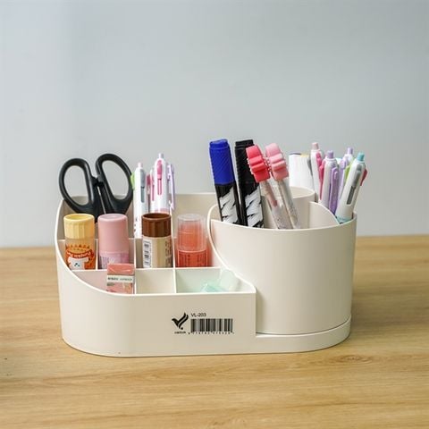 VL-203 Khay cắm bút nhiều ngăn nhiều màu bằng nhựa (1/6/36)
