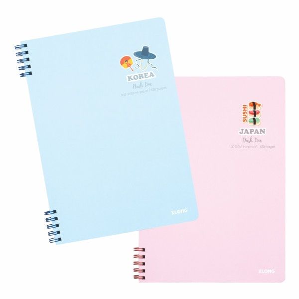 Sổ LX kép 2 đầu KN Klong Dash Line khổ B5 DL100gsm