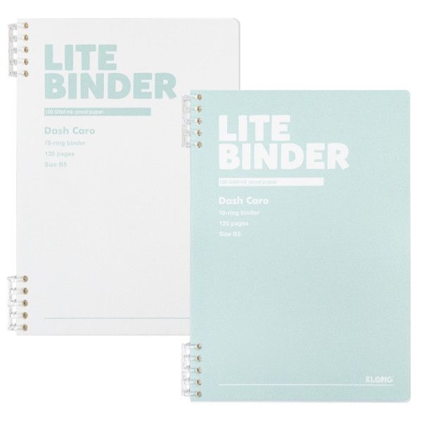Sổ Còng nhựa 2 đầu Klong Dash Caro Lite Binder 120 trang DL100gsm