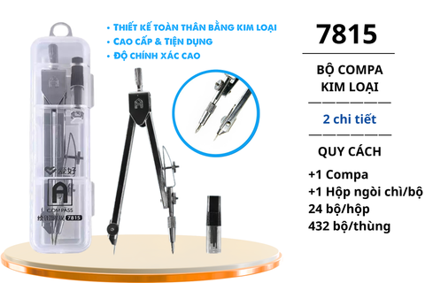 Compa kim loại Aihao 7815 (24/432)