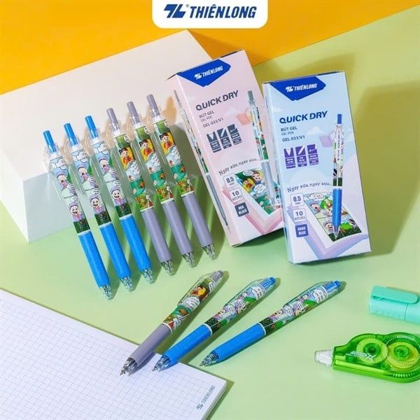 Bút gel Thiên Long 0.5mm GEL-033/V1/KM (12/1152) H10+2