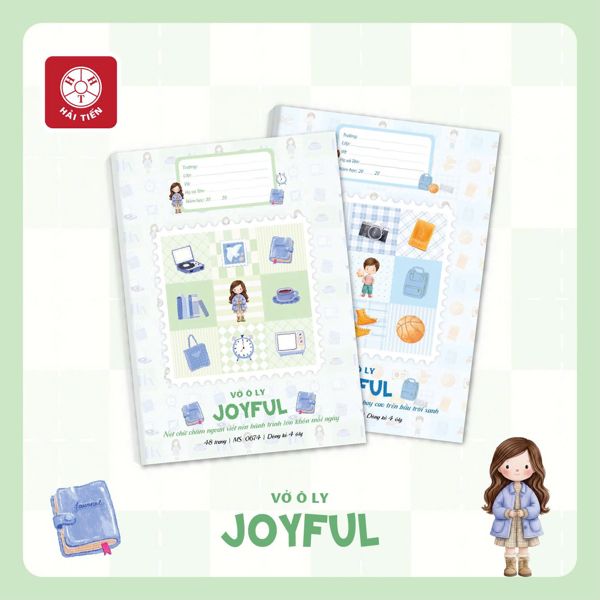 Vở 4 ôly Hải Tiến Joyful DL70gsm 80 trang 0681 (10/140)