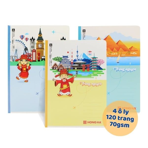 Vở Ô Ly Hồng Hà Đl100gsm Chính Hãng - Có Tại Hiệu Sách Mai