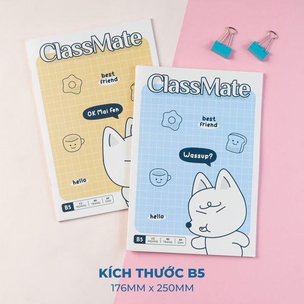 Vở KN ClassMate Tiểu Cáo DL60gsm 80 trang NB5-08-0338 (10/120)