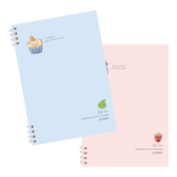 Sổ DotLine LX nhựa mềm KLong khổ A5 DL100gsm