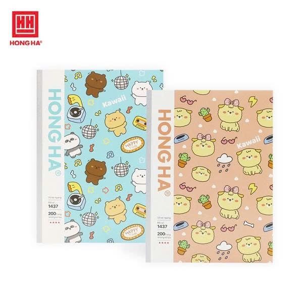 Vở KN dán gáy ép keo Hồng Hà Study Kawaii ĐL70gsm