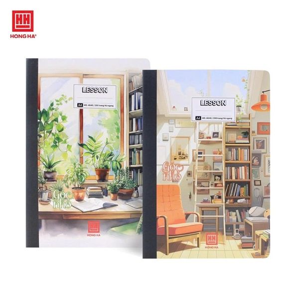 Sổ may gáy KN khổ A4 Hồng Hà Lesson ĐL70gsm 200 trang (4/40) - HH4646