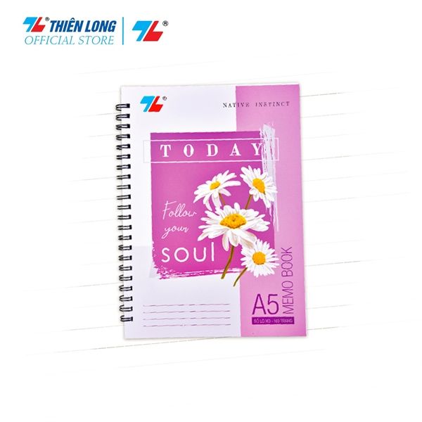 Sổ Lò Xo dọc KN Thiên Long DL70gsm 160 trang khổ A5 MB-004 (5/100)