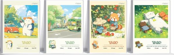 Vở kẻ ngang gáy vuông ép keo đa lớp Haplus ĐL70gsm