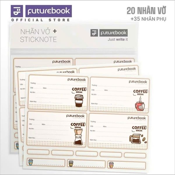 Nhãn vở (20 chiếc/tập) Futurebook (50)