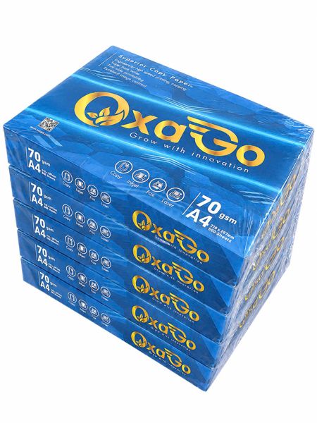 Giấy photocopy A4 Oxago DL70gsm (5 reams/bó)
