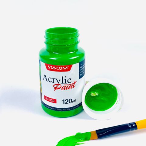Màu Acrylic 120ml- Green(Xanh lá) Stacom AC1120_22 (6/144)