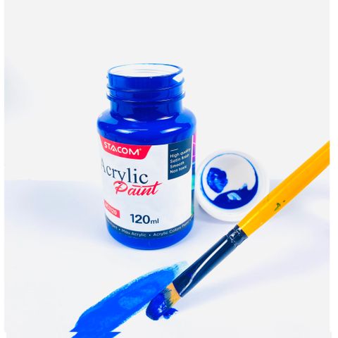 Màu Acrylic 120ml- Blue(xanh biển) Stacom AC1120_23 (6/144)