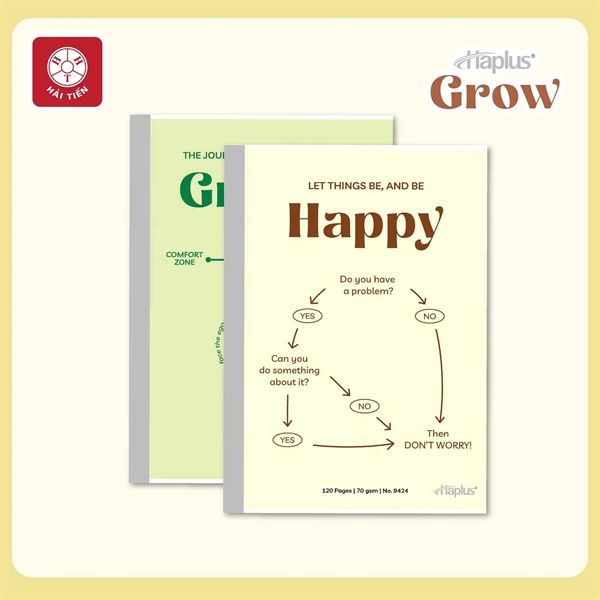Vở dán gáy KN Hải Tiến Haplus Grow ĐL70gsm