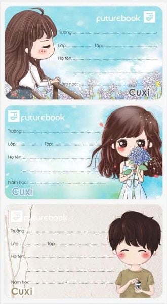 Nhãn vở FutureBook (15 nhãn/tập) - Cuxi -N131 (50)