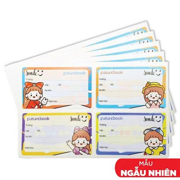 Nhãn vở FutureBook (20 nhãn/tập) - N147 - Smile (50)