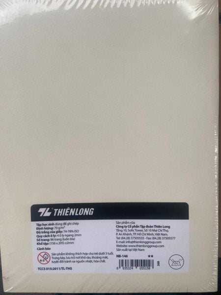 Vở 4oly Thiên Long A5 ZOOTRI DL70gsm 96 trang NB-146 (10/100)