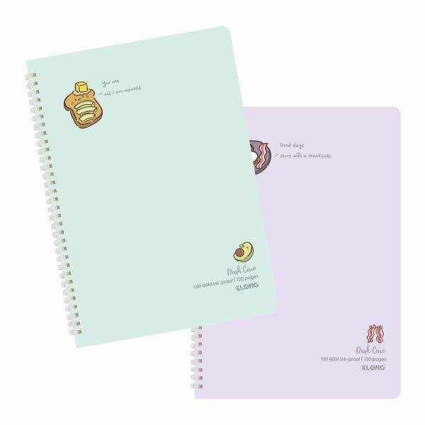 Sổ LX nhựa Klong Dash Caro khổ A4 DL100gsm 120 trang (50) - Klong559