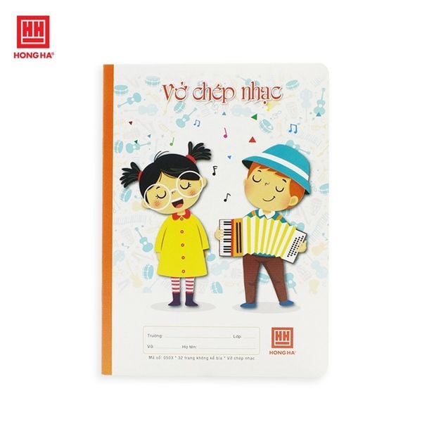 Vở chép nhạc Hồng Hà 32 trang DL80gsm (20/240) -HH0503